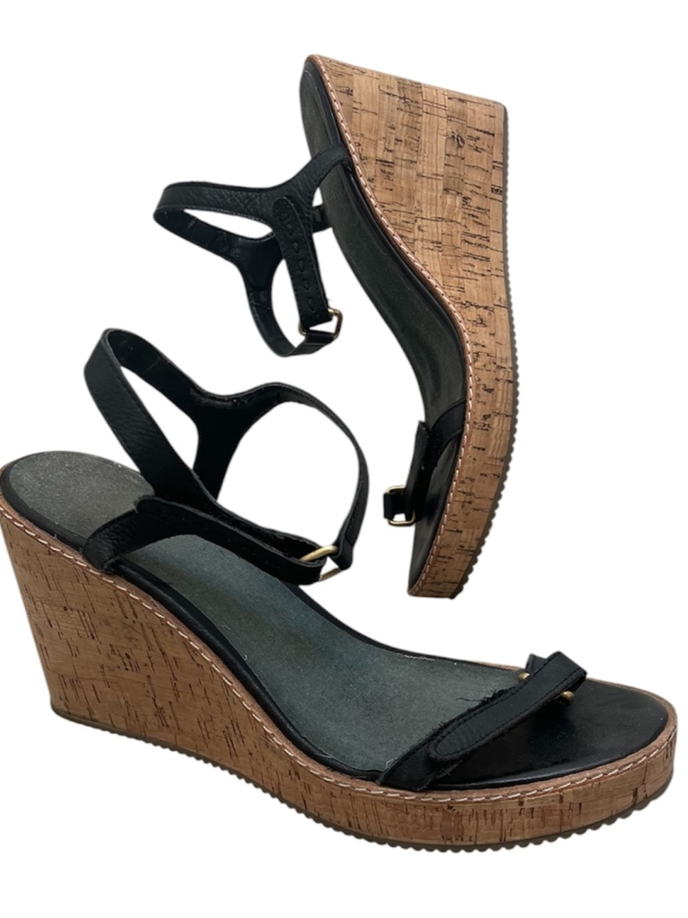 Amazing Black Wedge Heels size 9